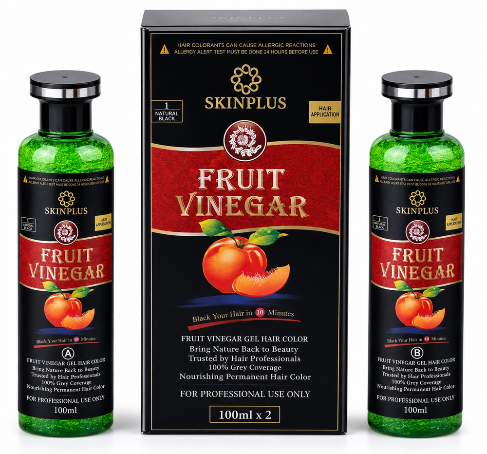 Fruit vinegar hair black colour 100ml 1+1 bottel